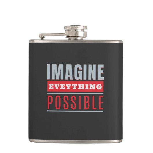 可能な想像すべて引用文動機 フラスク (正面)