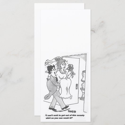 可能な漫画結婚式招待状カスタマイズ (正面/裏面)