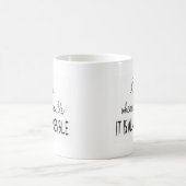 可能な限り親切があって下さい コーヒーマグカップ (中央)