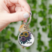 可能信じな場合 – Premium Round Keychain キーホルダー (手)