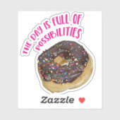 可能性いっぱいのドーナツ シール (シート)