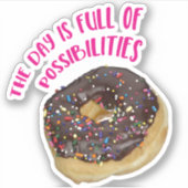 可能性いっぱいのドーナツ シール (正面)