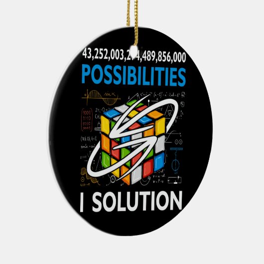 可能性おもしろい1つのソリューションの計算を高速化 セラミックオーナメント (右)