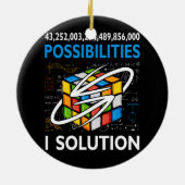 可能性おもしろい1つのソリューションの計算を高速化 セラミックオーナメント (裏面)