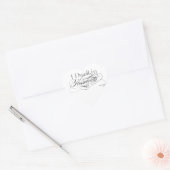 可能性に住む – エミリー・ディキンソン引用文 ハートシール (封筒)