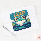 可能性に飛躍 スクエアシール (封筒)