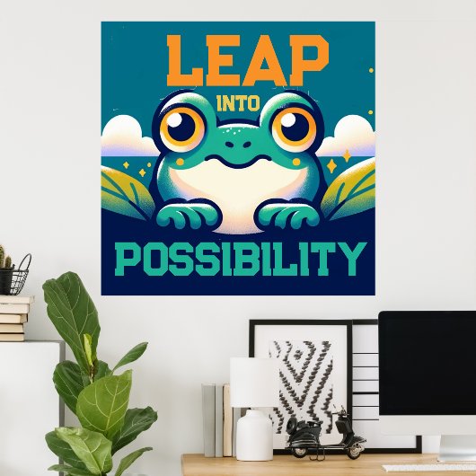 可能性に飛躍 ポスター (ホームオフィス)