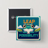 可能性に飛躍 缶バッジ (正面&裏面)