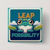 可能性に飛躍 缶バッジ (正面)