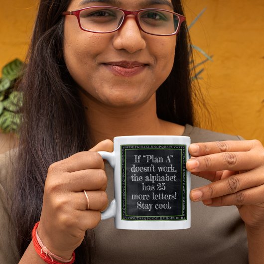 可能性のアルファベット コーヒーマグカップ