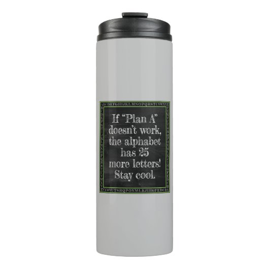 可能性のアルファベット タンブラー (正面)