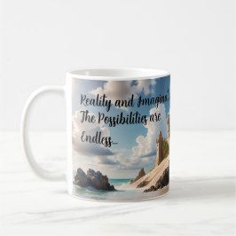 可能性のビーチからの城 コーヒーマグカップ