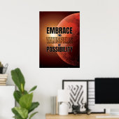 可能性の囁き – 感動的引用文 ポスター (ホームオフィス)