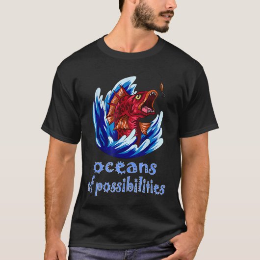 可能性の海で釣りする サマー・リーディング 22 Tシャツ (正面)