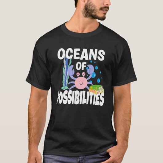 可能性の海サマー読ズT司書 Tシャツ (正面)