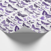 可能性の紫色の蝶を想像して下さい ラッピングペーパー (角)