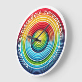 ...可能性の虹の壁時計 ラージ壁時計 (傾斜)