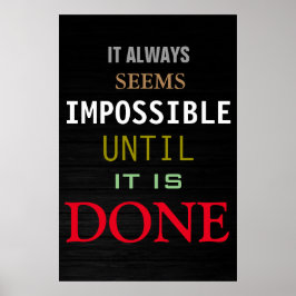 可能性やる気を起こさせる引用文ウッドポスタープリント ポスター