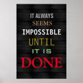 可能性やる気を起こさせる引用文グレーウッド ポスター (正面)