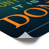 可能性やる気を起こさせる引用文ブルーポスタープリント ポスター (角)