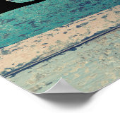 可能性やる気を起こさせる引用文抽象芸術木材 ポスター (角)