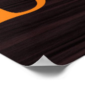 可能性やる気を起こさせる引用文木目パターン ポスター (角)