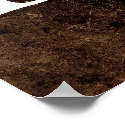 可能性やる気を起こさせる引用文茶色 ポスター (角)