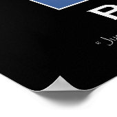 可能性やる気を起こさせる飛行機フォトポスター ポスター (角)