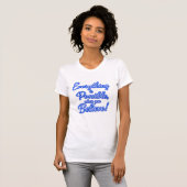 可能性を信じる 女性用Tシャツ Tシャツ (正面フル)