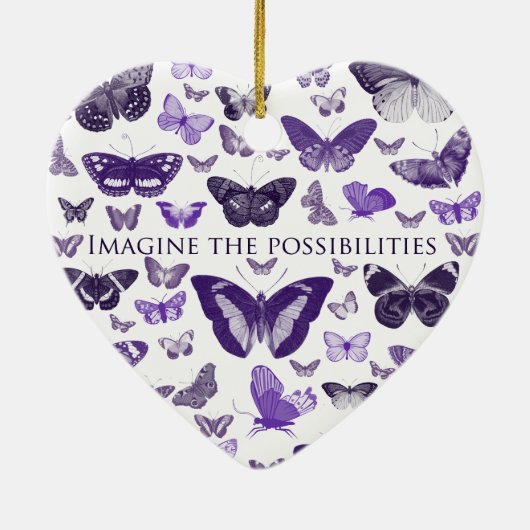 可能性を想像して下さい セラミックオーナメント (裏面)