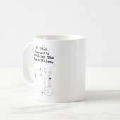 可能性を計算する脳 | 数学的思考家 コーヒーマグカップ (正面左)