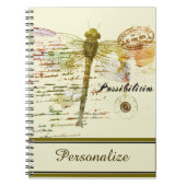 可能性パーソナライズされたトンボ ノートブック (正面)