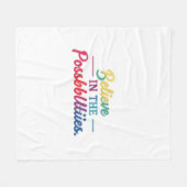 可能性信じの中で フリースブランケット (正面(横))