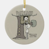 可能性信じパパ セラミックオーナメント (正面)