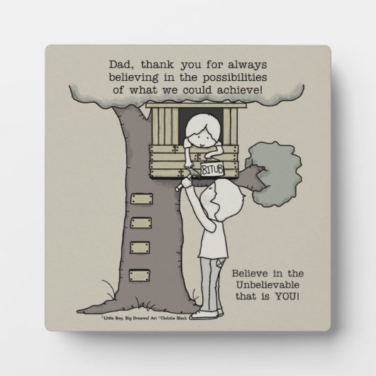 可能性信じパパ フォトプラーク (正面)