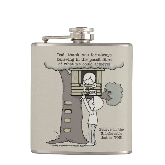 可能性信じパパ フラスク (正面)