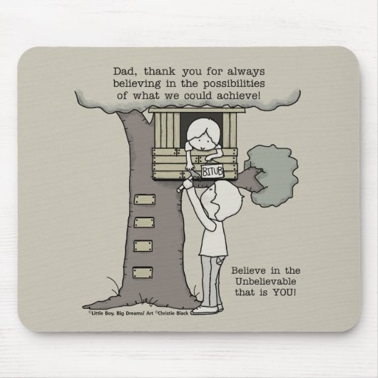 可能性信じパパ マウスパッド (正面)
