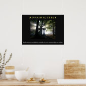 可能性引用文やる気を起こさせるア感動的ート ポスター (キッチン)