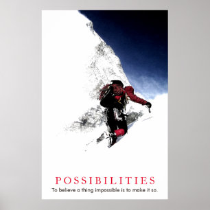 可能性引用文登山のトップ ポスター
