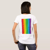 「可視化」- 抽象的なプライドパターン #1 Tシャツ (裏面フル)