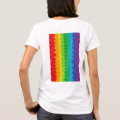 「可視化」- 抽象的なプライドパターン #1 Tシャツ (裏面)