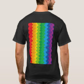 「可視化」 - 抽象的なプライドパターン #1 Tシャツ (裏面)