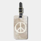 可視平和シンボルHippie Love 1960sサイン ラゲッジタグ (正面縦)