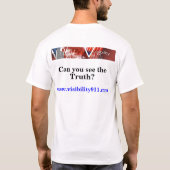 可視性911 -視力検査表 Tシャツ (裏面)