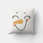 可逆雪だるま顔 クッション (裏面)