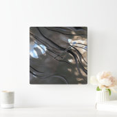 可鍛金属パターン壁時計 スクエア壁時計 (ホーム)