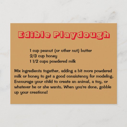 可食遊び生地葉書 ポストカード (正面)