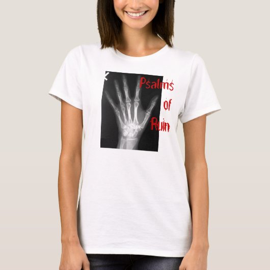 台なし手のティーの賛美歌 Tシャツ (正面)