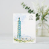 台北中国 有名な 観光名所 | 旅行 ポストカード (スタンド正面)