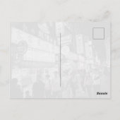 台北台湾の夜市シーン ポストカード (裏面)